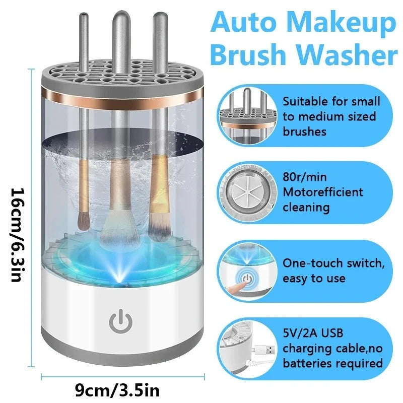 3-in-1 Electric Makeup Brush Cleaner