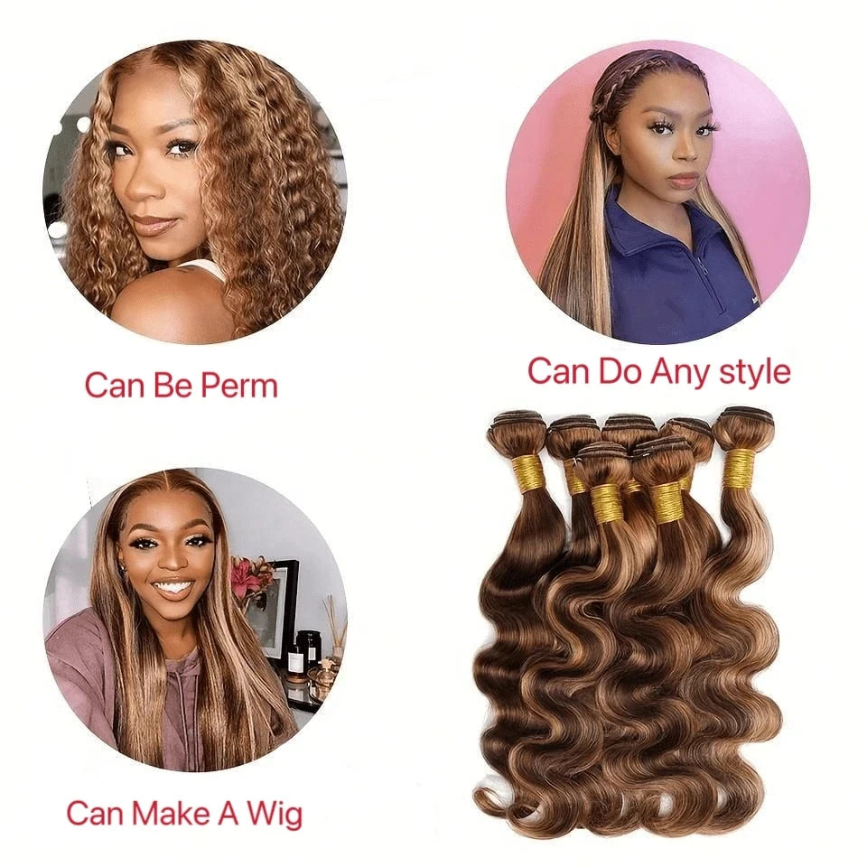 Highlight Ombre Human Hair Bundles