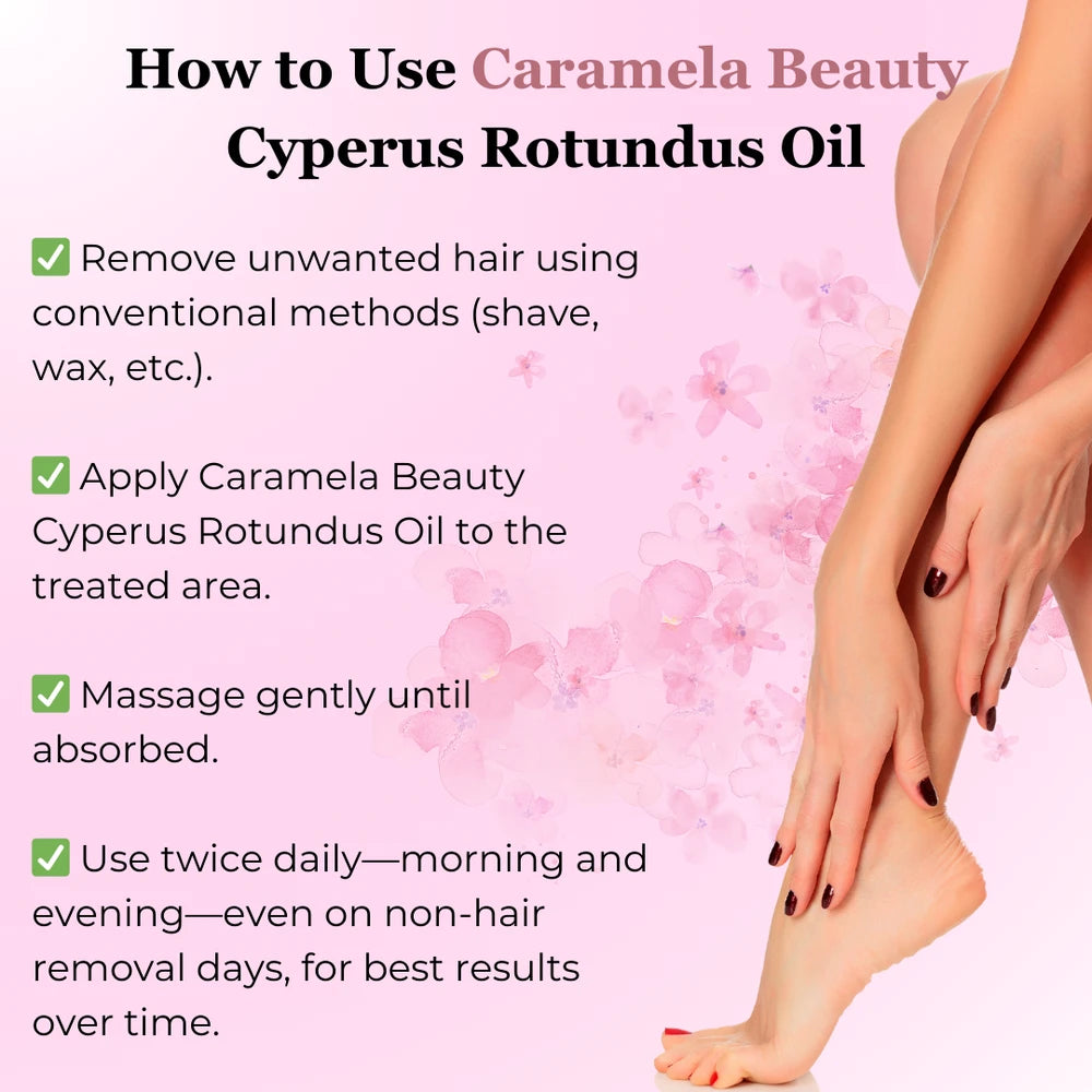 Cyperus Rotundus Hair Inhibitor Oil